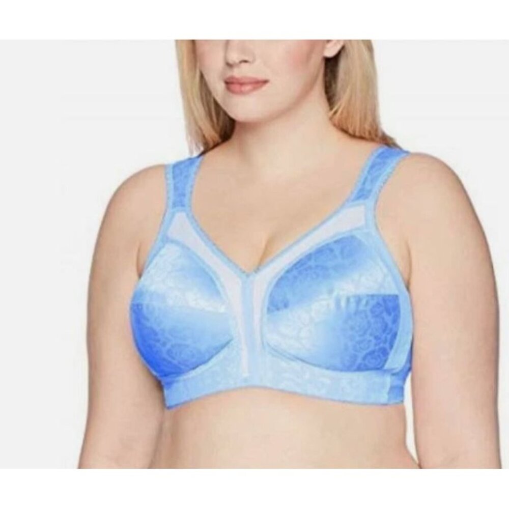 Playtex 40C 18 Hour Original Comfort Strap Wirefree Bra 4693 Zen Blue 91888